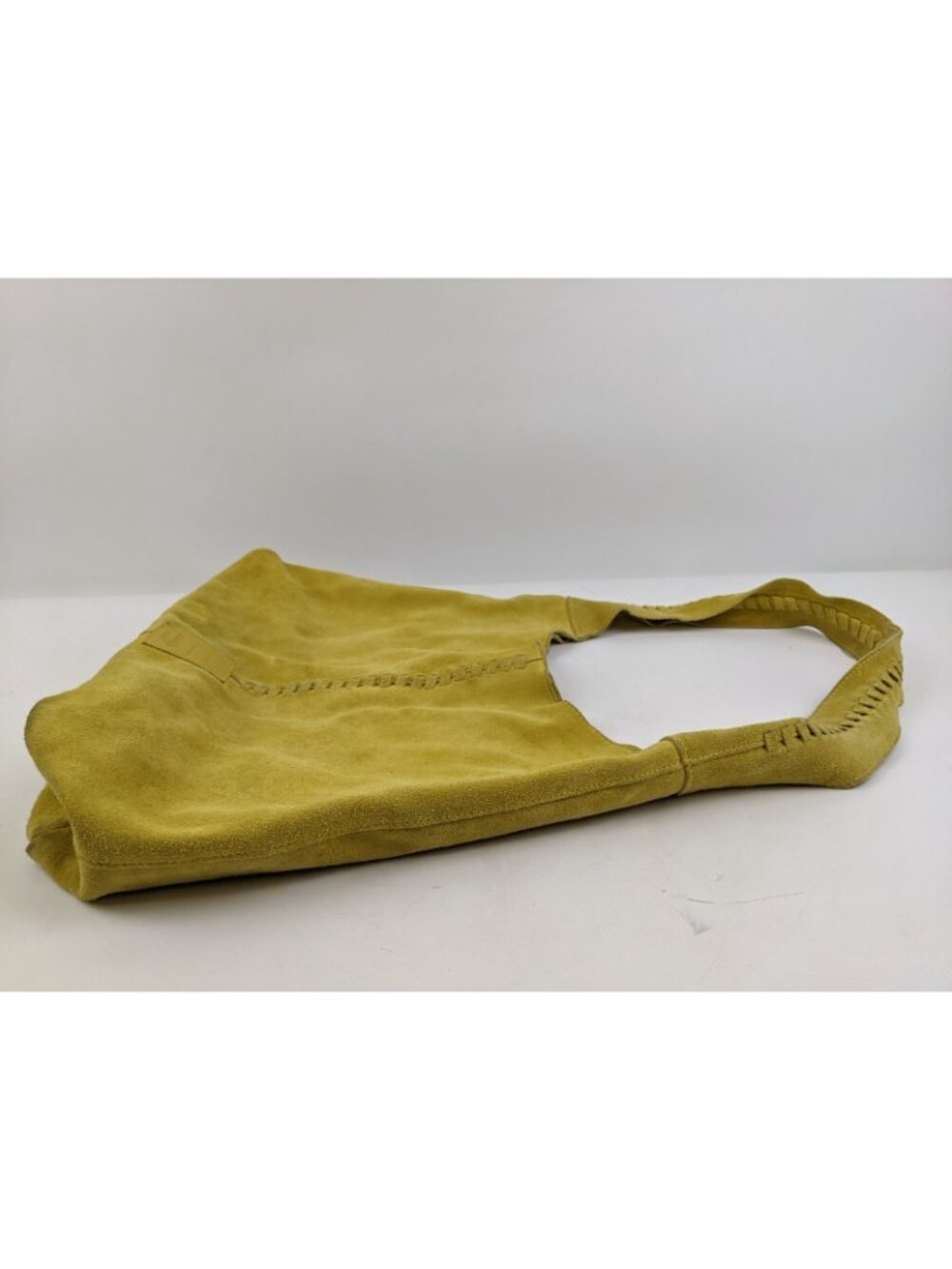 Haute Hippie 100% Leather Festival Suede Hobo Mustard Purse Bag Plus Wallet - Picture 5 of 16